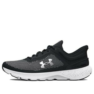 Under Armour �A���_�[�A�[�}�[ �����Y �X�j�[�J�[ �yUnder Armour Charged Escape 4 Knit Shoes 'Black White' 3026521-001�z �T�C�Y US_7(25.0cm)