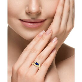 エフィー コレクション レディース リング アクセサリー EFFY&reg; Sapphire (1-3/8 ct. t.w.) & Diamond (1/20 ct. t.w.) Statement Ring in 14k Gold 14K Gold