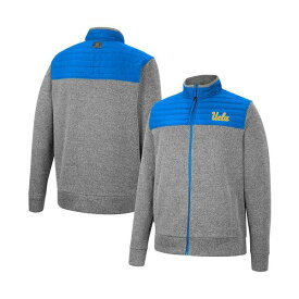 コロシアム レディース ジャケット＆ブルゾン アウター Men's Charcoal, Blue UCLA Bruins Putter Herringbone Full-Zip Jacket Charcoal, Blue