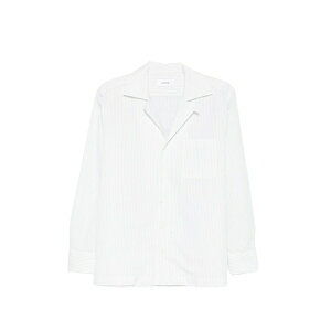 �����f�B�[�j �����Y �V���c �g�b�v�X Paul striped-pattern chest-pocket shirt White