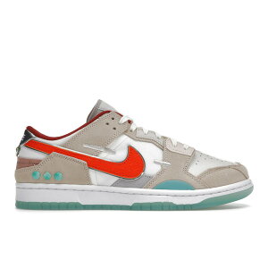 Nike �i�C�L �����Y �X�j�[�J�[ �yNike Dunk Low Scrap Shapeless, Formless, Limitless�z �T�C�Y US_8.5(26.5cm) Khaki/White/Orange/Jade