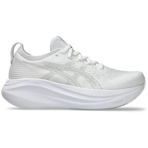 ASICS AVbNX fB[X Xj[J[ yASICS Gel-Nimbus 27 White Glacier Grey (Women's)z TCY US_W_12.5 White/Glacier Grey