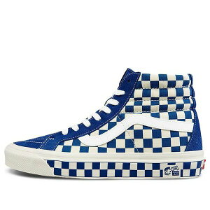 Vans �o���Y �����Y �X�j�[�J�[ �yVans Style 38 Checkerboard Blue/White VN0A38GF2U8�z �T�C�Y US_6(24.0cm)