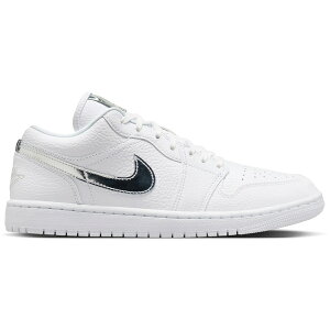 Jordan �W���[�_�� ���f�B�[�X �X�j�[�J�[ �yJordan 1 Low SE White Metallic Silver (Women's)�z �T�C�Y US_W_11 White/White/Metallic Silver/White