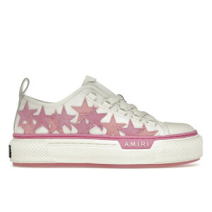 AMIRI �A�~�� ���f�B�[�X �X�j�[�J�[ �yAMIRI Star Low White Pink (Women's)�z �T�C�Y EU_41(26.5cm) White/Pink
