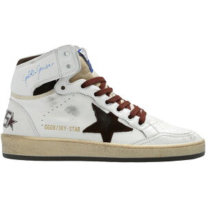 Golden Goose �S�[���f���O�[�X ���f�B�[�X �X�j�[�J�[ �yGolden Goose Sky-Star White Chocolate Suede (Women's)�z �T�C�Y US_8(25.0cm) White/Chocolate