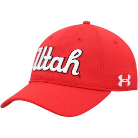 アンダーアーマー メンズ 帽子 アクセサリー Utah Utes Under Armour Throwback IsoChill Adjustable Hat Red