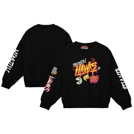 ミッチェル&ネス レディース パーカー・スウェットシャツ アウター Atlanta Hawks Mitchell & Ness Women's Slap Sticker Lightweight Pullover Sweatshirt Black