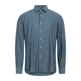 【送料無料】 シビリアホワイト メンズ シャツ トップス Shirts Slate blue