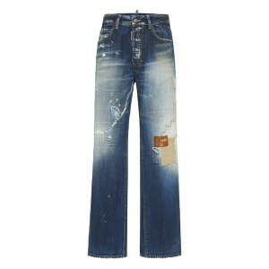 �f�B�[�X�N�G�A�[�h ���f�B�[�X �f�j���p���c �{�g���X Distressed-effect jeans Blue