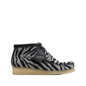 �N���[�N�X ���f�B�[�X �u�[�c �V���[�Y Wallabee zebra print boots Black