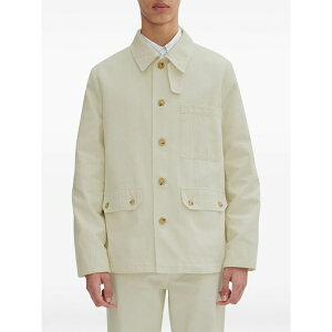 �A�[�y�[�Z�[ �����Y �W���P�b�g���u���]�� �A�E�^�[ Button-up shirt jacket White