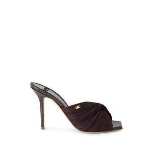 �G���U�x�X�t�����L ���f�B�[�X �T���_�� �V���[�Y Crossed draped sandals Brown