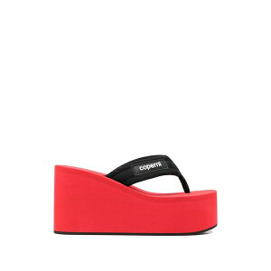 �R�y���j ���f�B�[�X �T���_�� �V���[�Y Platform flip-flops Red