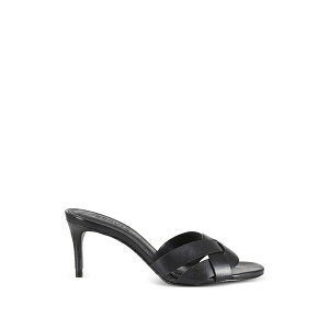 �V���b�c ���f�B�[�X �p���v�X �V���[�Y Crossover-strap sandals Black