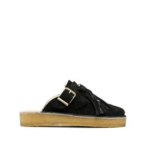�N���[�N�X ���f�B�[�X �T���_�� �V���[�Y Trek leather mules Black