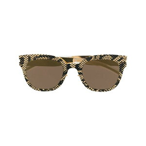 �}�C�L�[�^ ���f�B�[�X �T���O���X���A�C�E�F�A �A�N�Z�T���[ Python-print wayfarer-frame sunglasses Gold