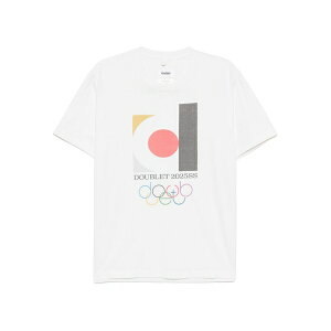 �_�u���b�g �����Y T�V���c �g�b�v�X Doublet 2025ss logo t-shirt White