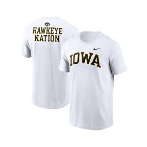 iCL Y TVc gbvX Men's White Iowa Hawkeyes Blitz 2-Hit T-Shirt White