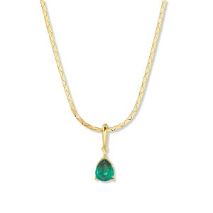 ubN Ah [N fB[X lbNXE`[J[Ey_ggbv ANZT[ Gold Plated Melrose Teardrop Birthstone Short Pendant Necklace Gold- May