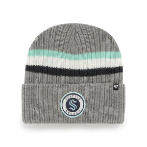 47uh Y Xq ANZT[ Men's Charcoal Seattle Kraken Highline Cuffed Knit Hat Charcoal
