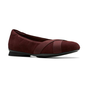 N[NX fB[X T_ V[Y Women's Jazmynn Gem Round Toe Flats Merlot Suede
