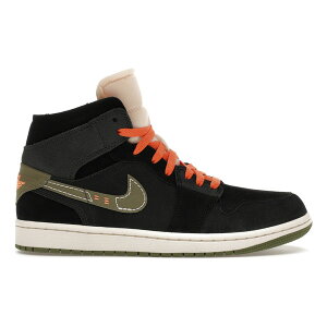 Jordan �W���[�_�� �����Y �X�j�[�J�[ �yJordan 1 Mid SE Craft Anthracite Light Olive�z �T�C�Y US_10.5(28.5cm) Anthracite/Black/Bright Mandarin/Sky J Light Olive