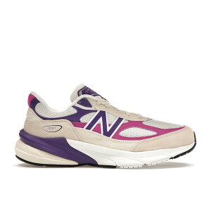 New Balance �j���[�o�����X �����Y �X�j�[�J�[ �yNew Balance 990v6 MiUSA Magenta Pop�z �T�C�Y US_5.5(23.5cm) Limestone/Magenta