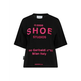 シュー レディース Tシャツ トップス T-shirts Black