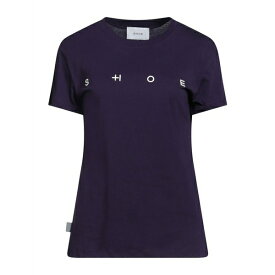 シュー レディース Tシャツ トップス T-shirts Purple