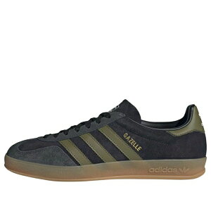 adidas �A�f�B�_�X �����Y �X�j�[�J�[ �yadidas Gazelle Indoor 'Core Black Focus Olive' JQ8399�z �T�C�Y US_12.5(30.5cm)