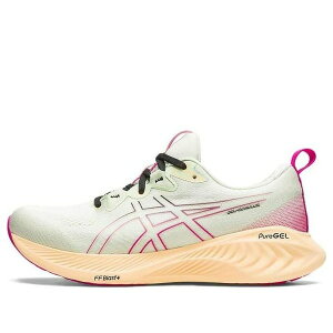 ASICS �A�V�b�N�X ���f�B�[�X �X�j�[�J�[ �y(WMNS) ASICS Gel-Cumulus 25 'Whisper Green Pink Rave' 1012B441-300�z �T�C�Y US_5(22.0cm)