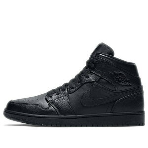 Air Jordan �W���[�_�� �����Y �X�j�[�J�[ �yAir Jordan 1 Mid 'Triple Black' 2020 554724-091�z �T�C�Y US_8(26.0cm)