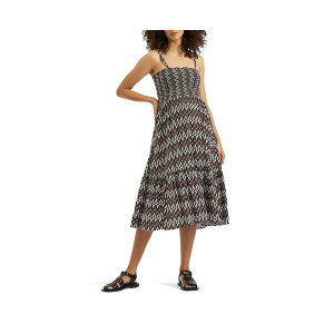 Cv }^jeB fB[X s[X gbvX Maternity Ripe Grace Shirred Dress Chocolate / white