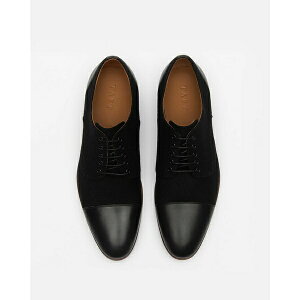 ^tg Y hXV[Y V[Y Men's Jack Handcrafted Leather, Velvet and Wool Dress Shoes Black