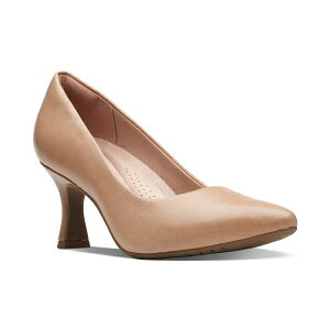 N[NX fB[X pvX V[Y Women's Kataleyna Gem Pointed-Toe Comfort Pumps Warm Beige Leather