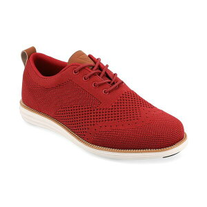 @Z Jpj[ Y hXV[Y V[Y Men's Ezra Tru Comfort Foam Knit Wingtip Dress Shoes Red