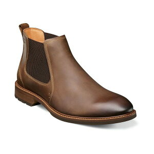 t[VC Y u[c V[Y Men's Chalet Plain Toe Gore Boots Brown Crazy Horse