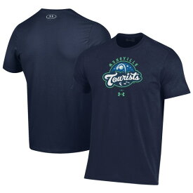 アンダーアーマー メンズ Tシャツ トップス Asheville Tourists Under Armour Performance TShirt Navy