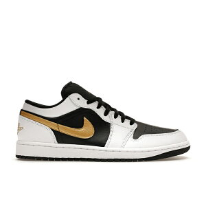 Jordan W[_ Y Xj[J[ yJordan 1 Low White Black Metallic Gold Swooshz TCY US_10.5(28.5cm) White/Black/Metallic Gold