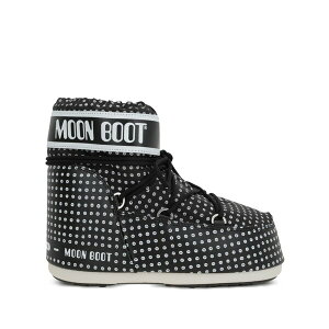 ���[���u�[�c �����Y �u�[�c �V���[�Y Logo-print snow boots Black