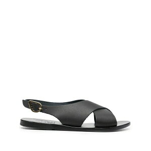 �A���V�G���g�O���[�N�T���_�� ���f�B�[�X �T���_�� �V���[�Y Maria crossover-strap sandals Black