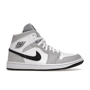 Jordan W[_ fB[X Xj[J[ yJordan 1 Mid Light Smoke Grey (Women's)z TCY US_5.5(22.5cm) White/Light Smoke Grey