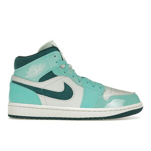 Jordan �W���[�_�� ���f�B�[�X �X�j�[�J�[ �yJordan 1 Mid Chenille Bleached Turquoise (Women's)�z �T�C�Y US_6.5(23.5cm) Bleached Turquoise/Sky J Teal/Barely Green Sail