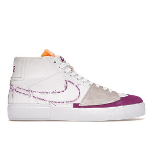 Nike �i�C�L �����Y �X�j�[�J�[ �yNike SB Zoom Blazer Mid Edge Lakers�z �T�C�Y US_11(29.0cm) White/Purple-Gold