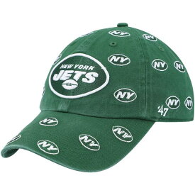 フォーティーセブン レディース 帽子 アクセサリー New York Jets '47 Women's Confetti Clean Up Adjustable Hat Green