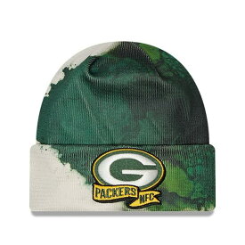 ニューエラ メンズ 帽子 アクセサリー Green Bay Packers New Era 2022 Sideline Ink Dye Cuffed Knit Hat Green