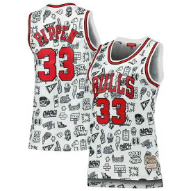 ミッチェル&ネス レディース ユニフォーム トップス Scottie Pippen Chicago Bulls Mitchell & Ness Women's 1997 Doodle Swingman Jersey White