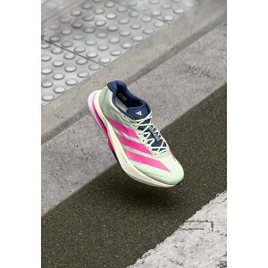 AfB_X Y tBbglX X|[c ADIZERO BOSTON 13 M - Road running shoes - linen green/shock pink/dark blue