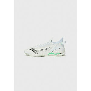 �~�Y�m �����Y �t�B�b�g�l�X �X�|�[�c WAVE MIRAGE 5 - Handball shoes - white/black/frozen emerald